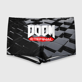 Мужские купальные плавки 3D с принтом Doom Blocks , Полиэстер 85%, Спандекс 15% |  | cacodemon | doom | eternal | вечность | вечный | дум | итёрнал | какодемон | этернал