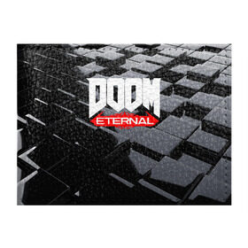 Обложка для студенческого билета с принтом Doom Blocks , натуральная кожа | Размер: 11*8 см; Печать на всей внешней стороне | Тематика изображения на принте: cacodemon | doom | eternal | вечность | вечный | дум | итёрнал | какодемон | этернал