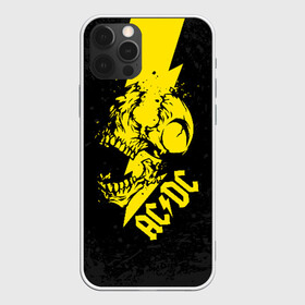 Чехол для iPhone 12 Pro с принтом AC/DC HIGH VOLTAGE , силикон | область печати: задняя сторона чехла, без боковых панелей | ac dc | acdc | high voltage | music | rock | skull | группа | молния | музыка | музыканты | рок | череп