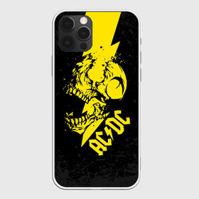 Чехол для iPhone 12 Pro Max с принтом AC DC HIGH VOLTAGE , Силикон |  | ac dc | acdc | high voltage | music | rock | skull | группа | молния | музыка | музыканты | рок | череп