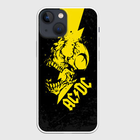 Чехол для iPhone 13 mini с принтом AC DC HIGH VOLTAGE ,  |  | ac dc | acdc | high voltage | music | rock | skull | группа | молния | музыка | музыканты | рок | череп