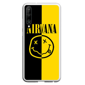 Чехол для Honor P30 с принтом NIRVANA , Силикон | Область печати: задняя сторона чехла, без боковых панелей | music | nirvana | rip smile | rock | smile | группа | курт кобейн | музыка | нирвана | рок | смайл