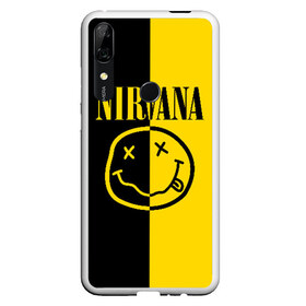 Чехол для Honor P Smart Z с принтом NIRVANA , Силикон | Область печати: задняя сторона чехла, без боковых панелей | music | nirvana | rip smile | rock | smile | группа | курт кобейн | музыка | нирвана | рок | смайл