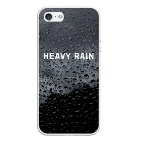 Чехол для iPhone 5/5S матовый с принтом Heavy Rain , Силикон | Область печати: задняя сторона чехла, без боковых панелей | дождь | жертва | капает | капли | ливень | мастер | оригами | складывать