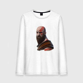 Мужской лонгслив хлопок с принтом Kratos , 100% хлопок |  | godofwar | kratos | кратос