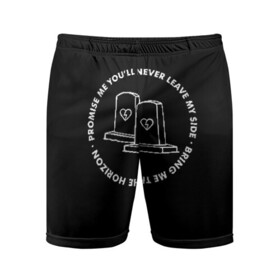 Мужские шорты спортивные с принтом Bring Me The Horizon ,  |  | amo | bmth | bring me the horizon | oliver sykes | sleepwalking | амо | оливер сайкс