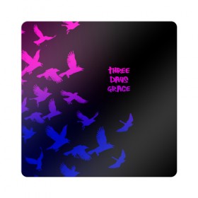 Магнит виниловый Квадрат с принтом Three Days Grace (1) , полимерный материал с магнитным слоем | размер 9*9 см, закругленные углы | days | days grace | music | rock | three days grace | музыка | рок