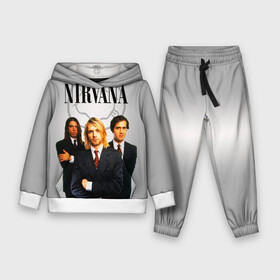 Детский костюм 3D (с толстовкой) с принтом Nirvana ,  |  | 90 | alternative | crimson | david grohl | foo fighters | grunge | kurt cobain | music | nirvana | rip | rock | smile | гранж | группа | девяностые | курт кобейн | музыка | нирвана | рок