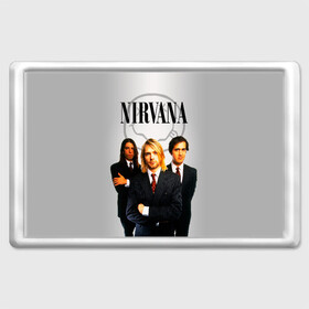 Магнит 45*70 с принтом Nirvana , Пластик | Размер: 78*52 мм; Размер печати: 70*45 | 90 | alternative | crimson | david grohl | foo fighters | grunge | kurt cobain | music | nirvana | rip | rock | smile | гранж | группа | девяностые | курт кобейн | музыка | нирвана | рок