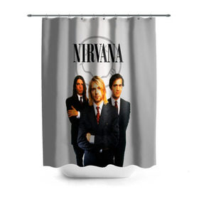 Штора 3D для ванной с принтом Nirvana , 100% полиэстер | плотность материала — 100 г/м2. Стандартный размер — 146 см х 180 см. По верхнему краю — пластиковые люверсы для креплений. В комплекте 10 пластиковых колец | 90 | alternative | crimson | david grohl | foo fighters | grunge | kurt cobain | music | nirvana | rip | rock | smile | гранж | группа | девяностые | курт кобейн | музыка | нирвана | рок