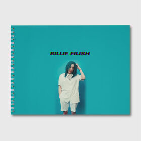 Альбом для рисования с принтом Billie Eilish , 100% бумага
 | матовая бумага, плотность 200 мг. | ayelish | bad guy | billie eilish | eilish | билли айлиш | эйлиш | элиш