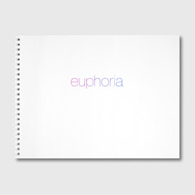 Альбом для рисования с принтом сериал Euphoria , 100% бумага
 | матовая бумага, плотность 200 мг. | Тематика изображения на принте: euphoria | zendaya | драма | зендея | отношения | подростки | ру беннетт | сериал | эйфория
