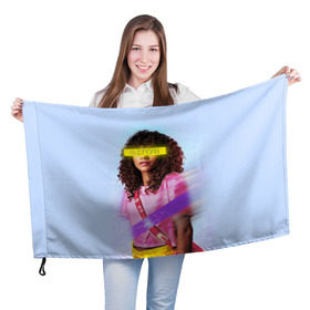 Флаг 3D с принтом сериал Euphoria , 100% полиэстер | плотность ткани — 95 г/м2, размер — 67 х 109 см. Принт наносится с одной стороны | zendaya | зендея | ру беннетт | сериал euphoria | эйфория