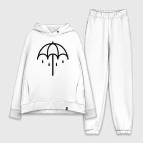 Женский костюм хлопок Oversize с принтом BRING ME THE HORIZON ,  |  | bmth | bring me the horizon