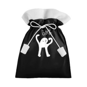 Подарочный 3D мешок с принтом ЪУЪ , 100% полиэстер | Размер: 29*39 см | cursed cat | meme | truxkot19 | мем с котом | мемы | прикол | съука | черный кот | ъуъ съука | юмор