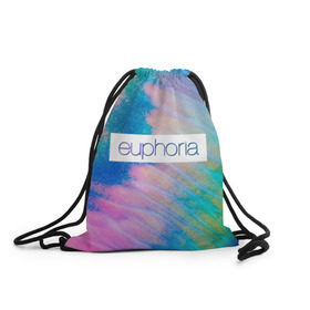 Рюкзак-мешок 3D с принтом сериал Euphoria , 100% полиэстер | плотность ткани — 200 г/м2, размер — 35 х 45 см; лямки — толстые шнурки, застежка на шнуровке, без карманов и подкладки | zendaya | зендея | ру беннетт | сериал euphoria | эйфория