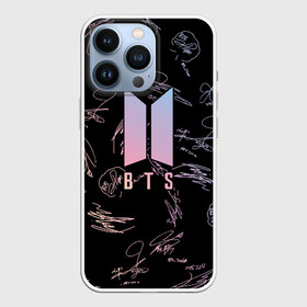 Чехол для iPhone 13 Pro с принтом BTS АВТОГРАФЫ ,  |  | bts | bts boy | bts love | k pop | love yourself | айдол | битиэс. | бтс | ким тэ хен | фанфик бтс | чон чонгук