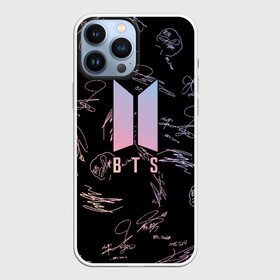 Чехол для iPhone 13 Pro Max с принтом BTS АВТОГРАФЫ ,  |  | bts | bts boy | bts love | k pop | love yourself | айдол | битиэс. | бтс | ким тэ хен | фанфик бтс | чон чонгук