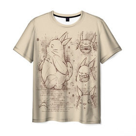 Мужская футболка 3D с принтом Мой сосед Тоторо , 100% полиэфир | прямой крой, круглый вырез горловины, длина до линии бедер | anime | forest | meme | my neighbor | protectors | tokyo | totoro | аниме | гибли | иероглиф | манга | миядзаки | мой сосед | стиль | тоторо | фентези | хаяо | япония