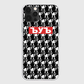 Чехол для iPhone 12 Pro Max с принтом ЪУЪ , Силикон |  | cursed cat | meme | pattern | truxkot19 | мем с котом | мемы | паттерн | прикол | съука | черный кот | ъуъ съука | юмор