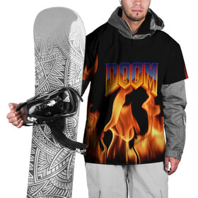 Накидка на куртку 3D с принтом DOOM , 100% полиэстер |  | doom | doom eternal | game | дум | игры