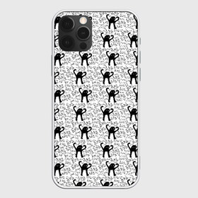 Чехол для iPhone 12 Pro Max с принтом ЪУЪ , Силикон |  | black and white | cursed cat | meme | pattern | truxkot19 | мем с котом | мемы | паттерн | прикол | съука | текстура | черно белый | черный кот | ъуъ съука | юмор