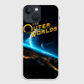 Чехол для iPhone 13 mini с принтом The Outer Worlds ,  |  | e3 | fallout: new vegas | neverwinter nights | obsidian entertainment | pathfinder | pillars of eternity | the outer worlds | tow | внешние миры | внешний мир | е3 | игра | обсидиан интертеймент