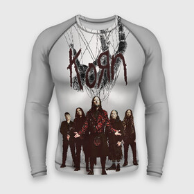 Мужской рашгард 3D с принтом Korn: The Nothing ,  |  | Тематика изображения на принте: alternative | heavy | korn | koяn | metal | rapcore | rock | the nothing | youll never find me | джонатан дэвис | корн | корни | коян | ню метал | нюметал | рок