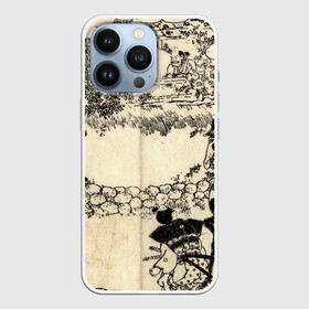 Чехол для iPhone 13 Pro с принтом Японская гравюра ,  |  | Тематика изображения на принте: japan | japanese | искусство | картина | япония | японская гравюра | японская картина