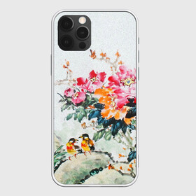 Чехол для iPhone 12 Pro Max с принтом Японские цветы , Силикон |  | Тематика изображения на принте: japan | japanese | искусство | картина | цветы | япония | японская гравюра | японская картина
