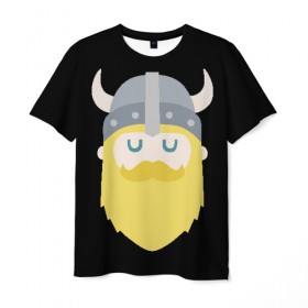 Мужская футболка 3D с принтом Викинги , 100% полиэфир | прямой крой, круглый вырез горловины, длина до линии бедер | ragnar lothbrok | vikings | викинги | рагнар