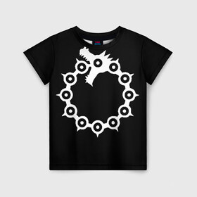 Детская футболка 3D с принтом Dragon , 100% гипоаллергенный полиэфир | прямой крой, круглый вырез горловины, длина до линии бедер, чуть спущенное плечо, ткань немного тянется | anime | meliodas | seven deadly sins | аниме | мелиодас