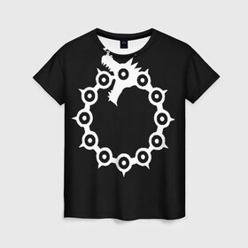 Женская футболка 3D с принтом Dragon , 100% полиэфир ( синтетическое хлопкоподобное полотно) | прямой крой, круглый вырез горловины, длина до линии бедер | anime | meliodas | seven deadly sins | аниме | мелиодас
