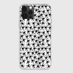 Чехол для iPhone 12 Pro Max с принтом ЪУЪ , Силикон |  | cursed cat | meme | pattern | truxkot19 | кот мем | мем с котом | мемы | паттерн | прикол | съука | черный кот | ъуъ съука | юмор