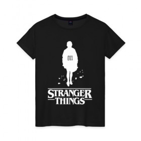 Женская футболка хлопок с принтом STRANGER THINGS , 100% хлопок | прямой крой, круглый вырез горловины, длина до линии бедер, слегка спущенное плечо | stranger 2 | stranger 3 | stranger things 3 | things 2 | things 3 | очень странные дела | очень странные дела 3. | очень странный дело
