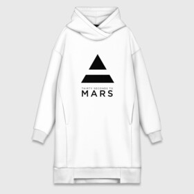 Платье-худи хлопок с принтом 30 SECONDS TO MARS ,  |  | 30 seconds to mars | 30 секунд до марса | jared leto | thirty seconds to mars | джаред лето