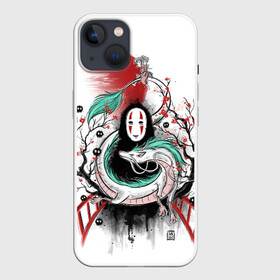 Чехол для iPhone 13 с принтом Хаку обвивает Каонаси ,  |  | anime | blitz | no kamikakushi | sen to chihiro | spirited away | wot | аниме | зормания | кино | мультфильм | тихиро | унесенные призраками | фентези | хаяо миядзаки