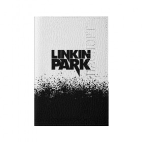 Обложка для паспорта матовая кожа с принтом LINKIN PARK , натуральная матовая кожа | размер 19,3 х 13,7 см; прозрачные пластиковые крепления | Тематика изображения на принте: chester bennington | linkin park | mike shinoda | линкин парк