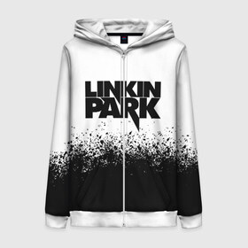 Женская толстовка 3D на молнии с принтом LINKIN PARK , 100% полиэстер | длина до линии бедра, манжеты и пояс оформлены мягкой тканевой резинкой, двухслойный капюшон со шнурком для регулировки, спереди молния, по бокам два кармана | chester bennington | linkin park | mike shinoda | линкин парк