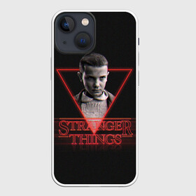 Чехол для iPhone 13 mini с принтом STRANGER THINGS ,  |  | 11 | eleven | stranger | things | дела | крайне | оди | одиннадцатая | одиннадцать | очень | события | странные