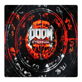 Магнитный плакат 3Х3 с принтом DOOM ETERNAL , Полимерный материал с магнитным слоем | 9 деталей размером 9*9 см | doom | doom eternal | game | дум