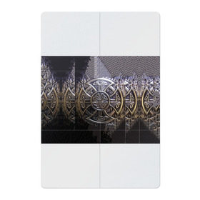 Магнитный плакат 2Х3 с принтом Кельтские узоры , Полимерный материал с магнитным слоем | 6 деталей размером 9*9 см | 3d | абстракция | арт | желтый | кельтские узоры | на металле | черный