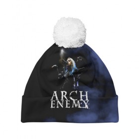 Шапка 3D c помпоном с принтом Arch Enemy , 100% полиэстер | универсальный размер, печать по всей поверхности изделия | ae | arch enemy | алисса уайт глаз | анджело | арх | архенеме | архэнеми | арч | арчэнеми | даниэль эрландссон | джефф лумис | енеме | инеме | инемэ | майкл эмотт | шарли | энеме | энеми | энемэ