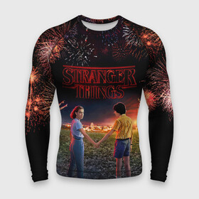 Мужской рашгард 3D с принтом STRANGER THINGS ,  |  | 011 | down | eleven | netflix | season | series | strange | stranger | things | upside | дела | дина | загадочные | монстр | монстры | одиннадцать | очень | сезон | сериал | сериалы | события | странные | ужасы