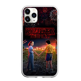 Чехол для iPhone 11 Pro Max матовый с принтом STRANGER THINGS , Силикон |  | 011 | down | eleven | netflix | season | series | strange | stranger | things | upside | дела | дина | загадочные | монстр | монстры | одиннадцать | очень | сезон | сериал | сериалы | события | странные | ужасы