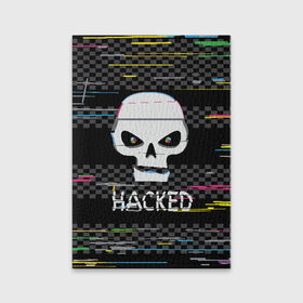 Обложка для паспорта матовая кожа с принтом Hacked , натуральная матовая кожа | размер 19,3 х 13,7 см; прозрачные пластиковые крепления | Тематика изображения на принте: hacker | hacknet | взлом | виртуальность | кибер | киберпанк | программист | хакер