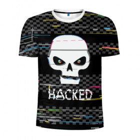 Мужская футболка 3D спортивная с принтом Hacked , 100% полиэстер с улучшенными характеристиками | приталенный силуэт, круглая горловина, широкие плечи, сужается к линии бедра | hacker | hacknet | взлом | виртуальность | кибер | киберпанк | программист | хакер