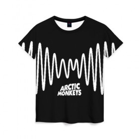 Женская футболка 3D с принтом ARCTIC MONKEYS , 100% полиэфир ( синтетическое хлопкоподобное полотно) | прямой крой, круглый вырез горловины, длина до линии бедер | arctic monkeys | арктик манкис | арктические мартышки