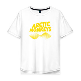Мужская футболка хлопок Oversize с принтом ARCTIC MONKEYS , 100% хлопок | свободный крой, круглый ворот, “спинка” длиннее передней части | arctic monkeys | арктик манкис | арктические мартышки