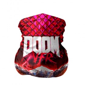 Бандана-труба 3D с принтом Doom Enternal , 100% полиэстер, ткань с особыми свойствами — Activecool | плотность 150‒180 г/м2; хорошо тянется, но сохраняет форму | 3d | doom enternal | игра | компьютерная | логотип | планета | темный | шутер